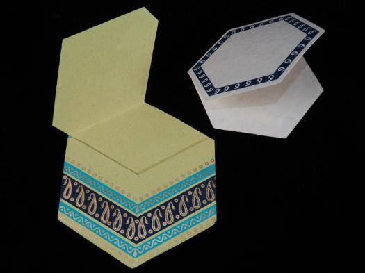 Envelope with inlay card "Shadid", set of 5