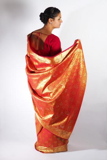 Indischer Sari "Hemkanta"