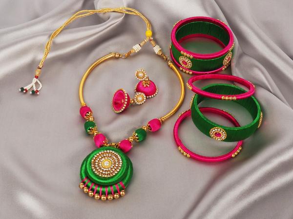 Indian Silkthread Jewellery "Purmina"