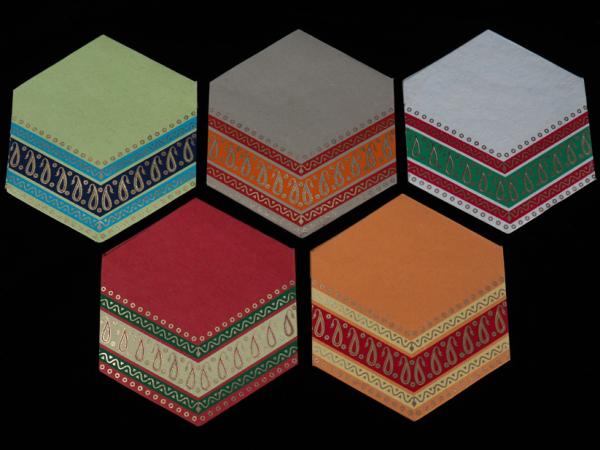 Envelope with inlay card "Shadid", set of 5